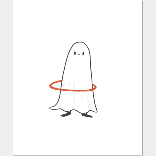 hula hoop ghost Posters and Art